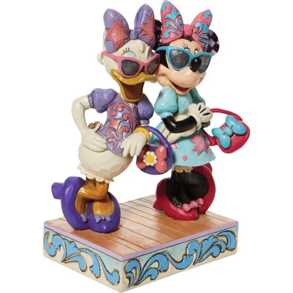 Enesco Jim Shore Minnie Mouse & Daisy Duck Fashionistas Statue Standard, NIB - Picture 4 of 6